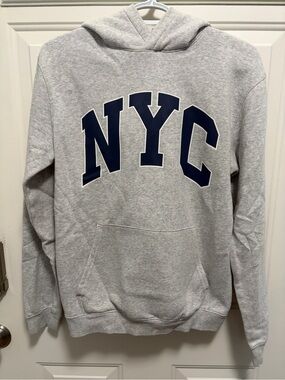 H&M Kids Gray NYC Pullover Hoodie Sweatshirt Size US 20 (14Y+)